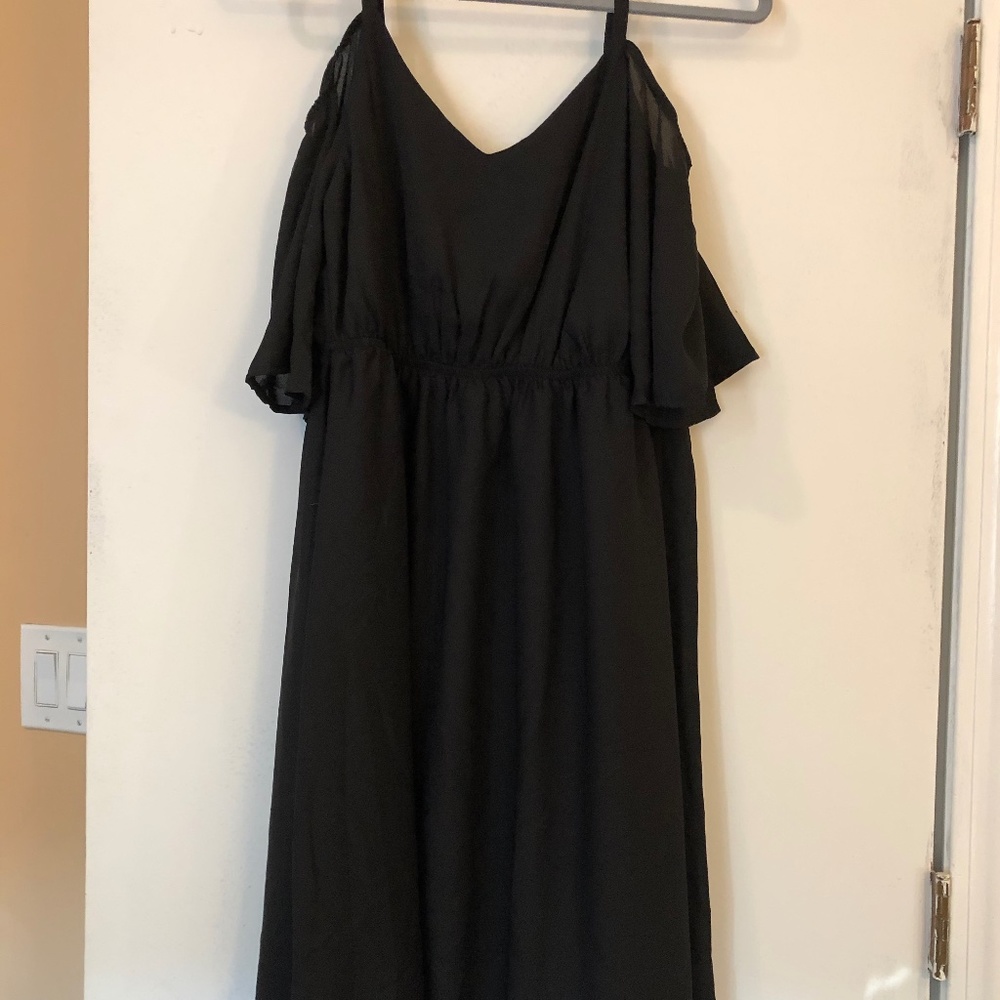 NWT Torrid Black Chiffon Dress Size 1